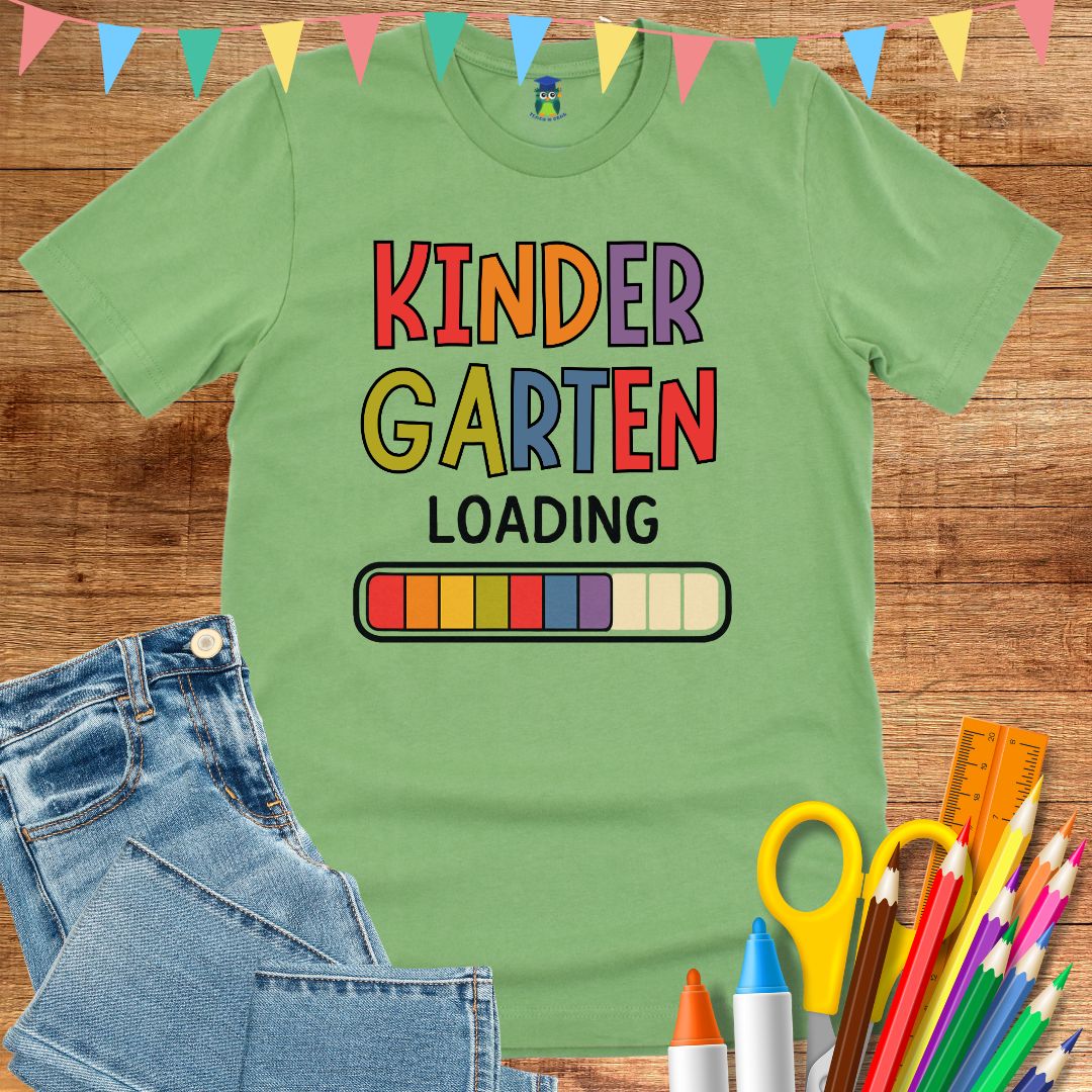 Kindergarten Loading Teacher T-Shirt - teachngear