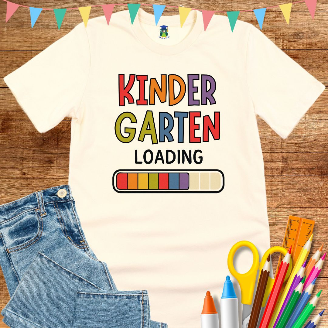 Kindergarten Loading Teacher T-Shirt - teachngear