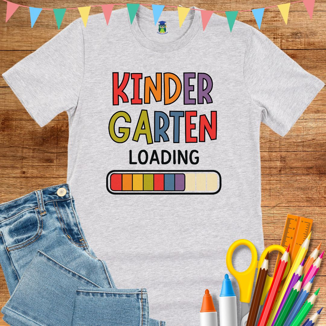 Kindergarten Loading Teacher T-Shirt - teachngear