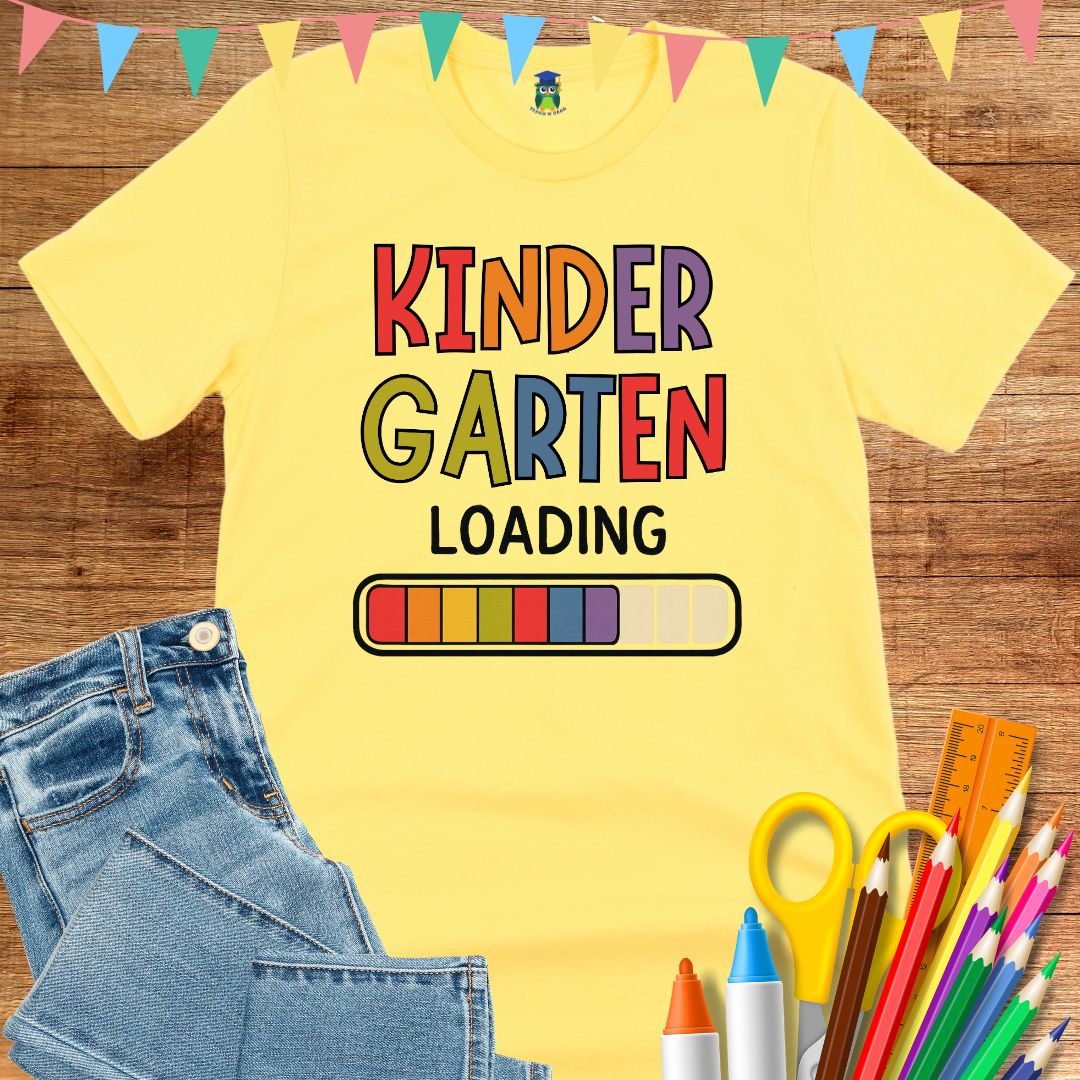 Kindergarten Loading Teacher T-Shirt - teachngear