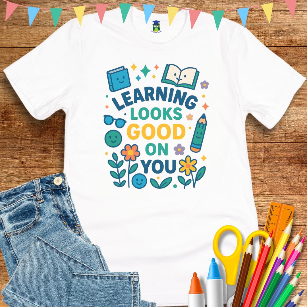 Learning Looks Good Teacher T-Shirt - teachngear
