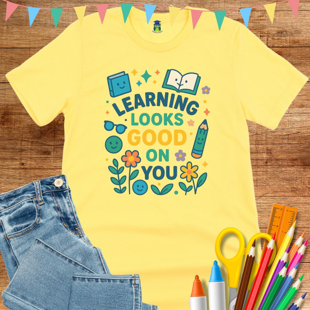 Learning Looks Good Teacher T-Shirt - teachngear