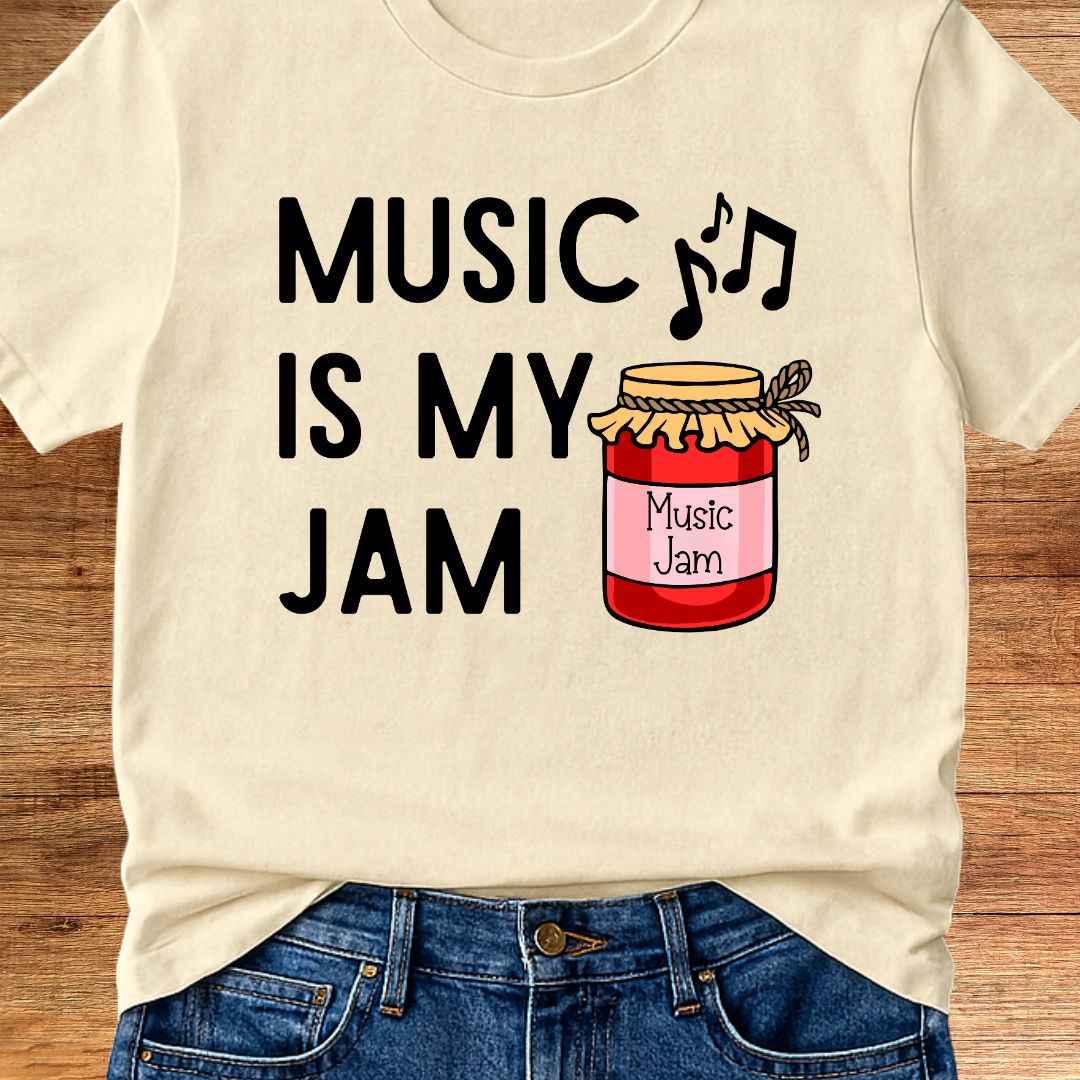 Music is my Jam Teacher T-Shirt - teachngear