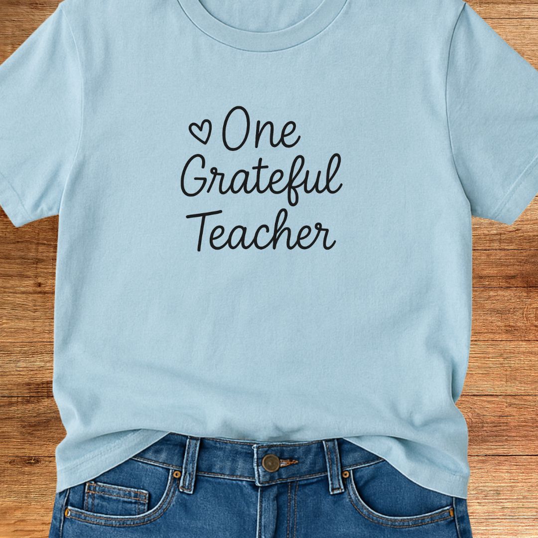 One Grateful Teacher T-Shirt - teachngear