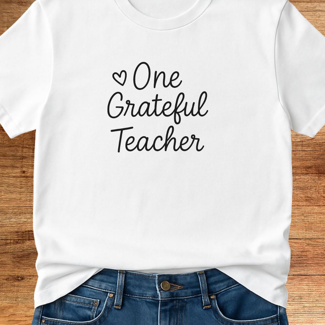 One Grateful Teacher T-Shirt - teachngear