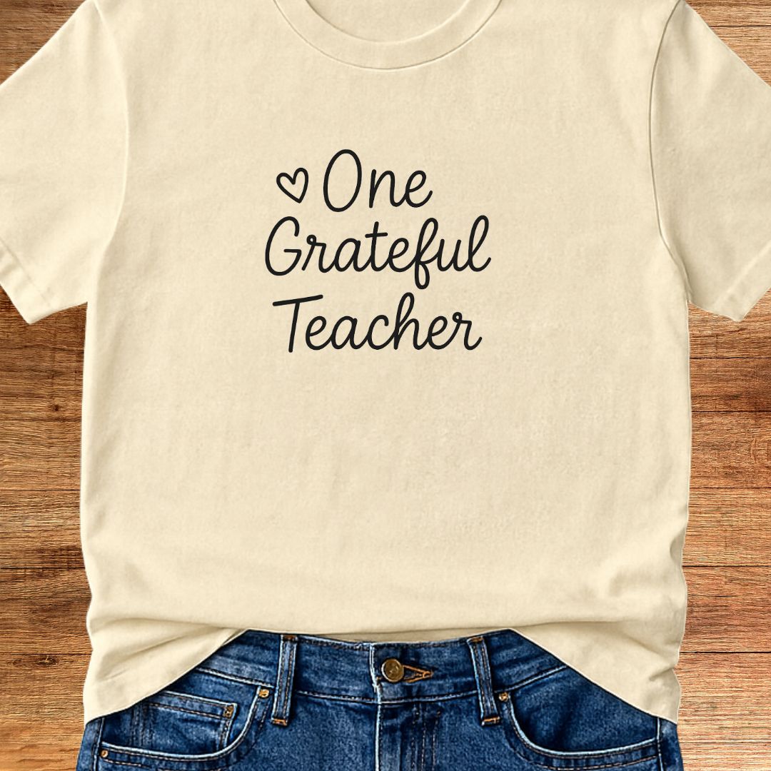One Grateful Teacher T-Shirt - teachngear