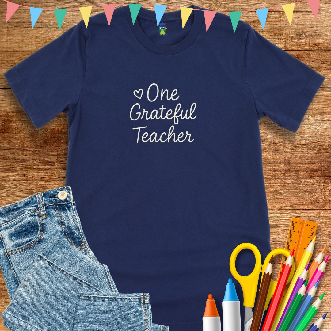 One Grateful Teacher T-Shirt - teachngear