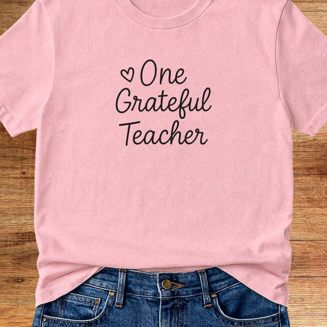 One Grateful Teacher T-Shirt - teachngear
