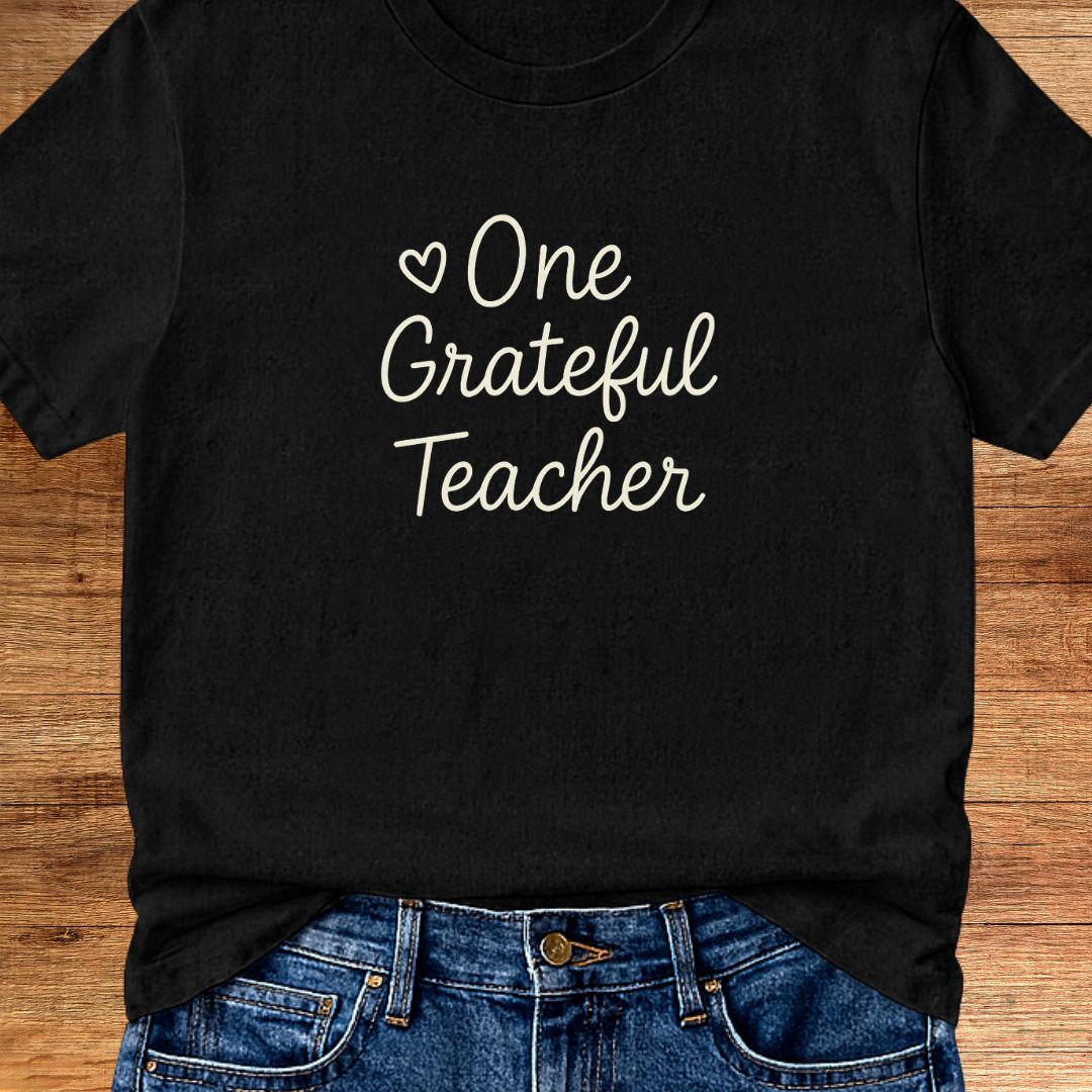 One Grateful Teacher T-Shirt - teachngear