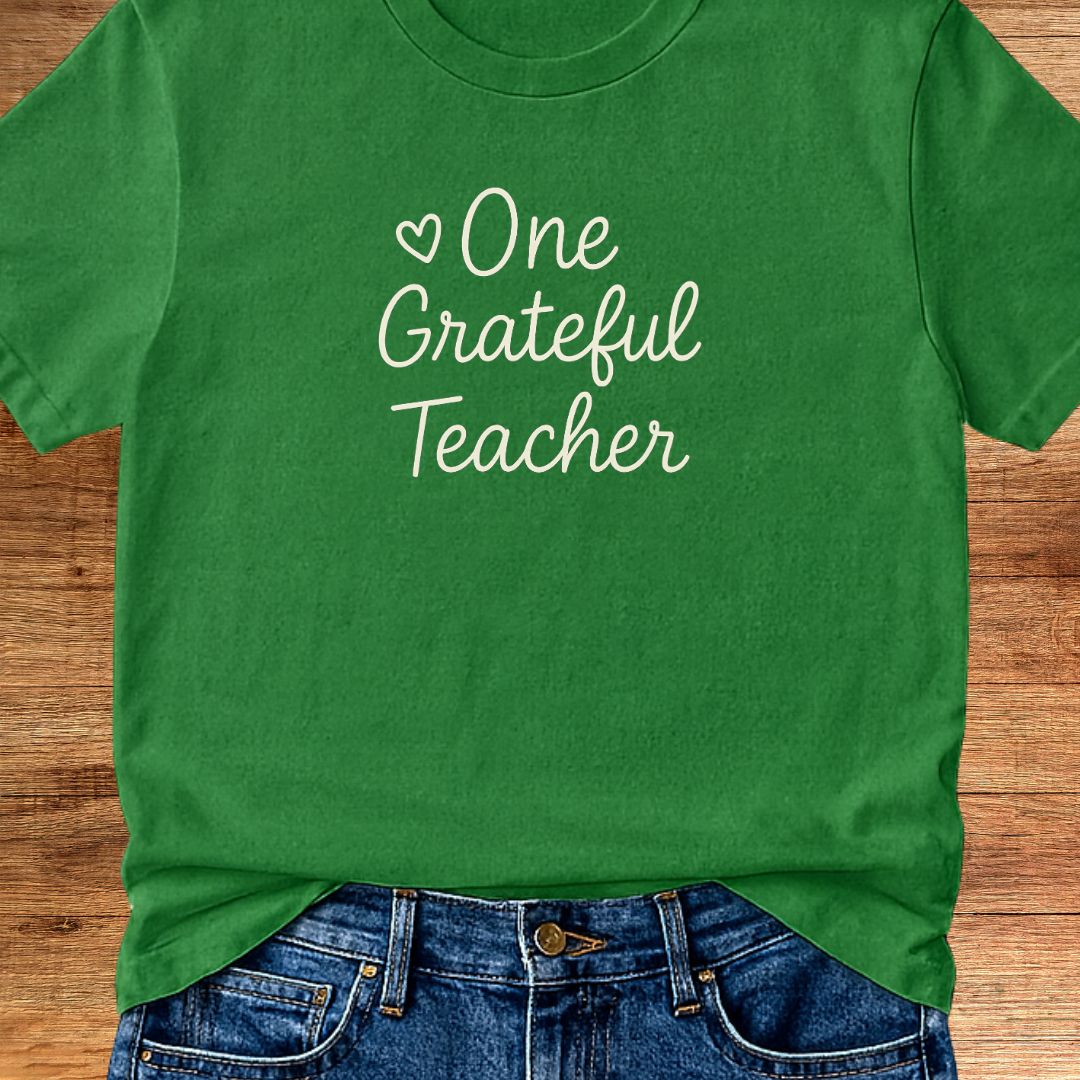 One Grateful Teacher T-Shirt - teachngear