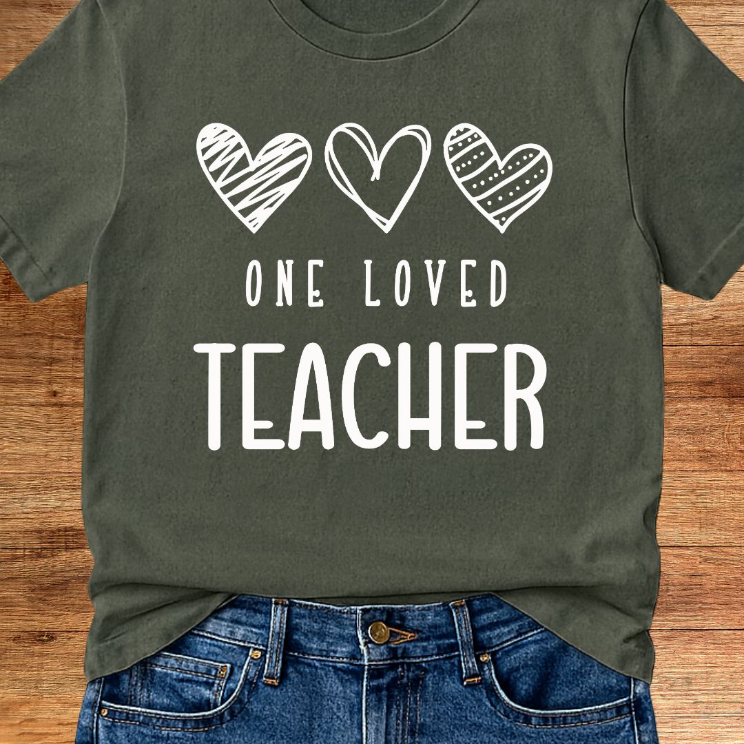 One Loved Teacher T-Shirt - teachngear