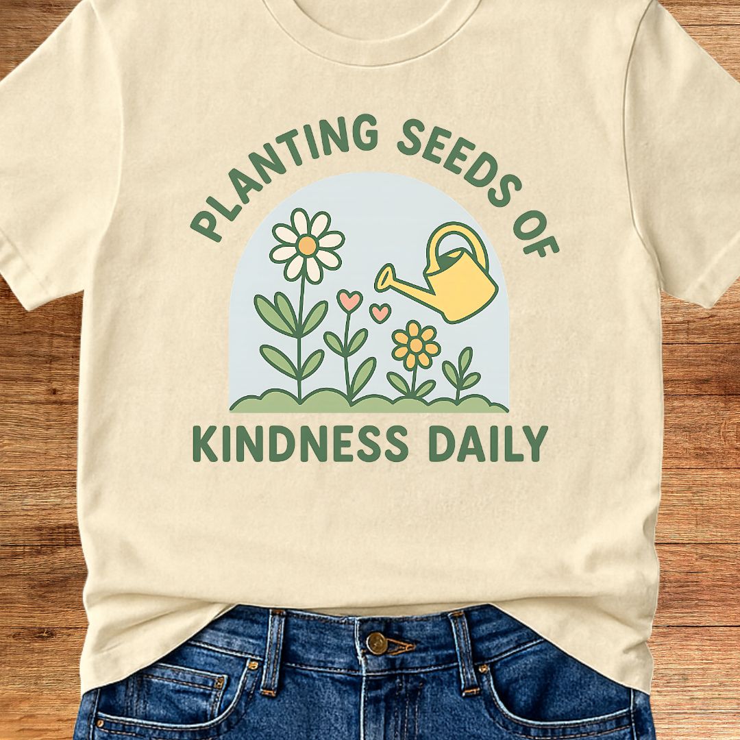Planting Seeds of Kindness Teacher T-Shirt - teachngear