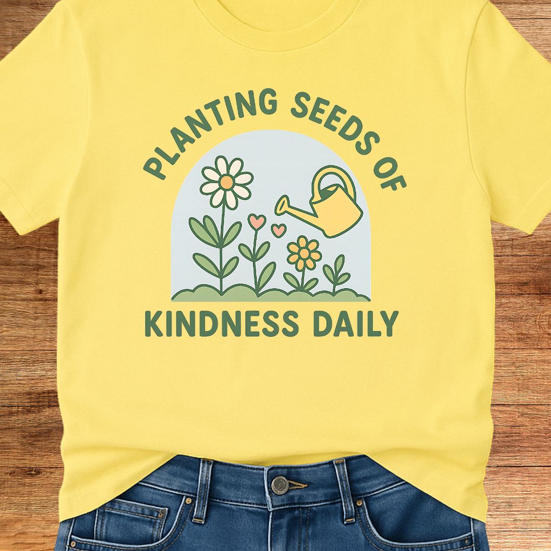 Planting Seeds of Kindness Teacher T-Shirt - teachngear