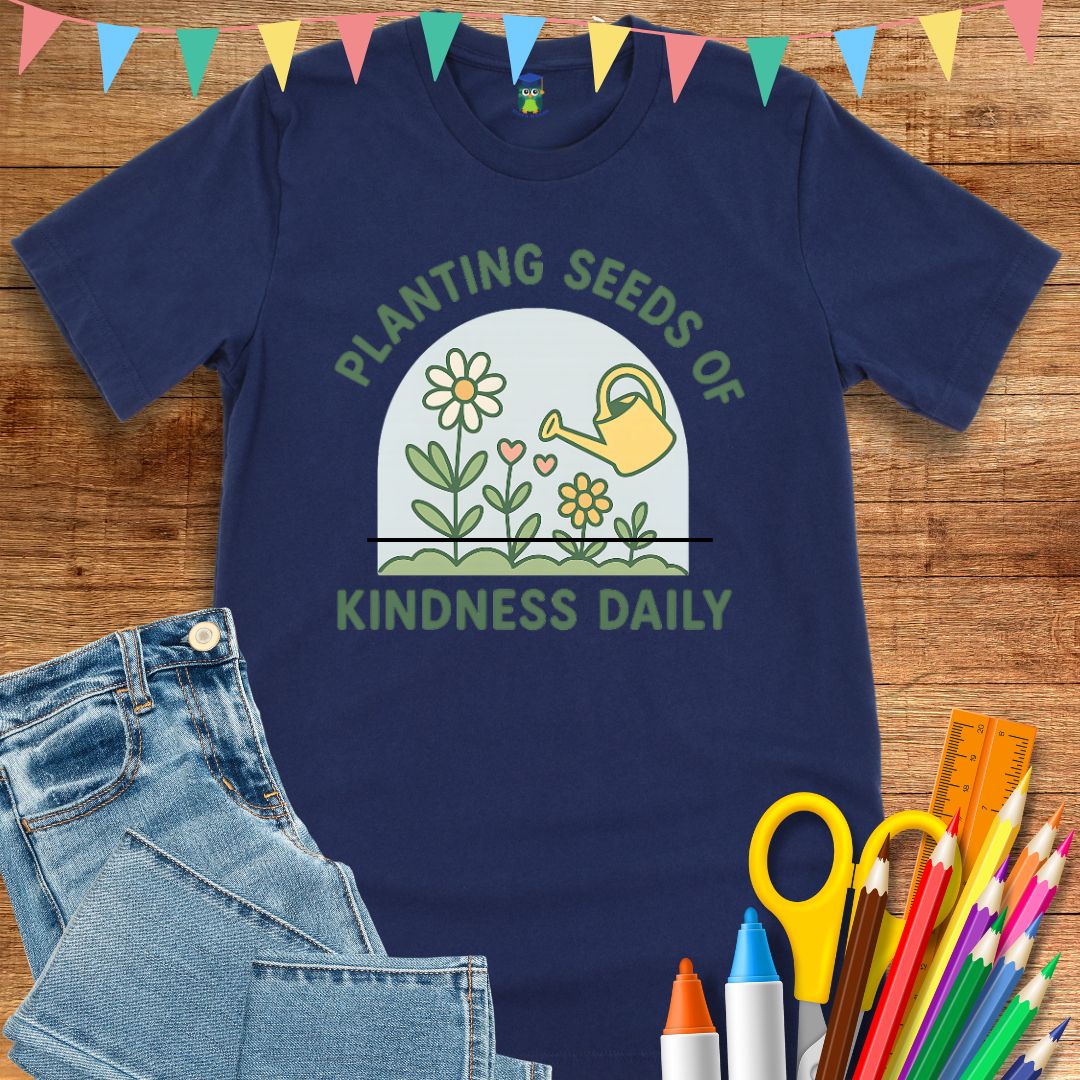 Planting Seeds of Kindness Teacher T-Shirt - teachngear