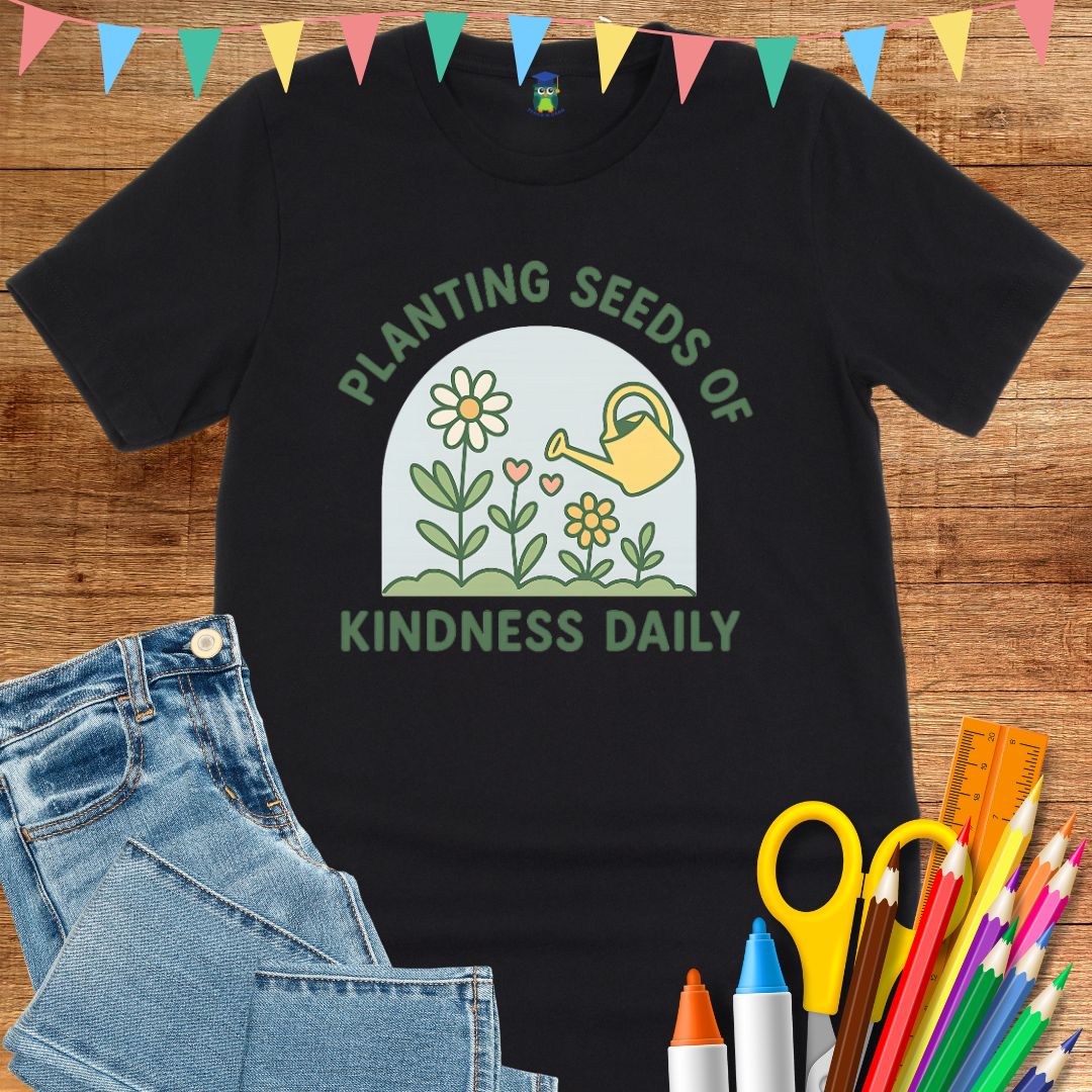 Planting Seeds of Kindness Teacher T-Shirt - teachngear