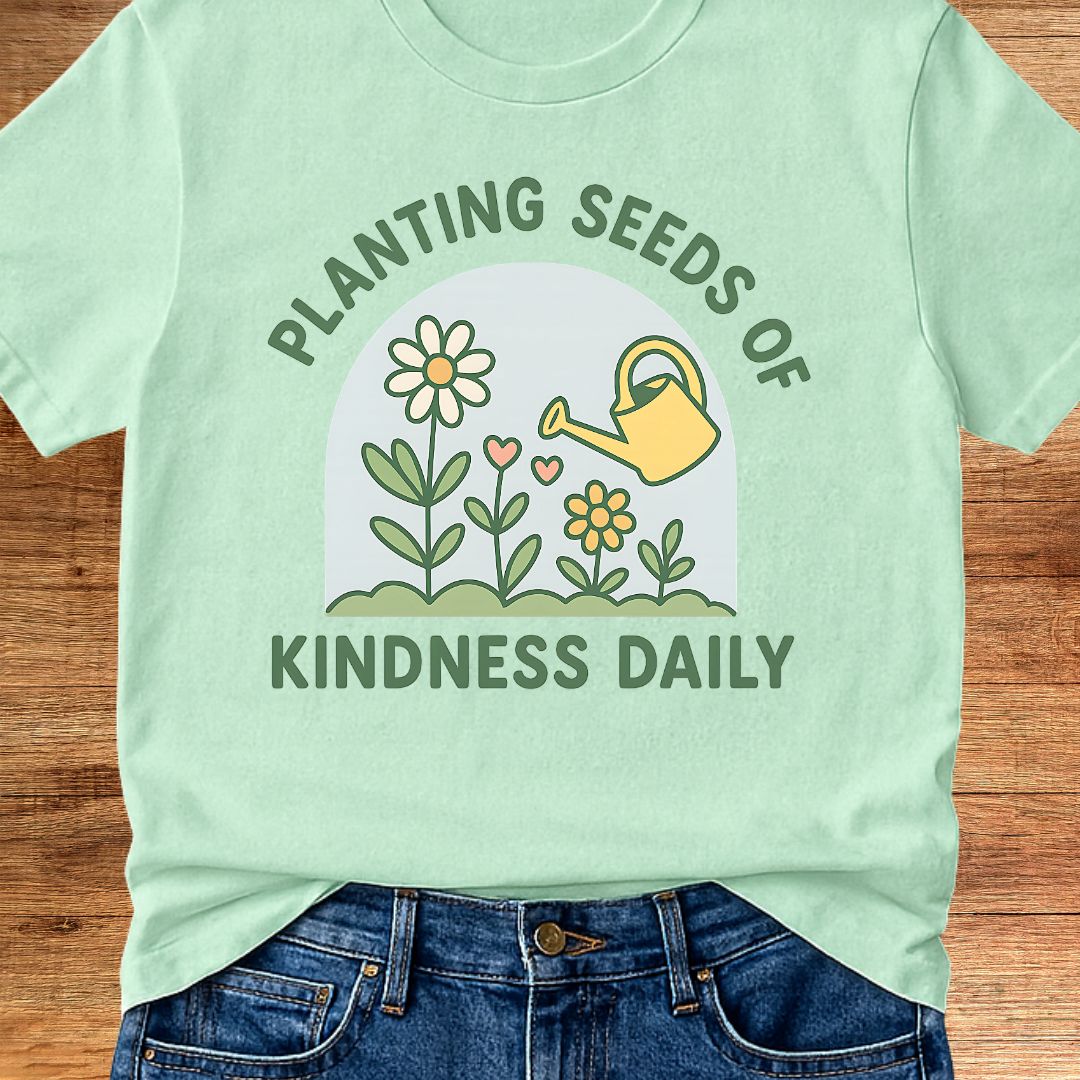 Planting Seeds of Kindness Teacher T-Shirt - teachngear