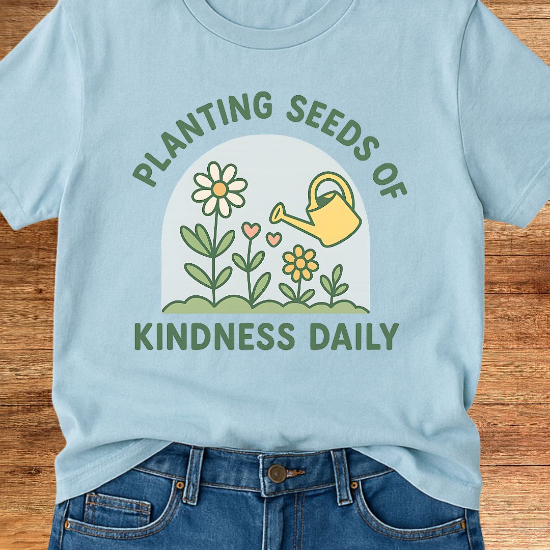 Planting Seeds of Kindness Teacher T-Shirt - teachngear