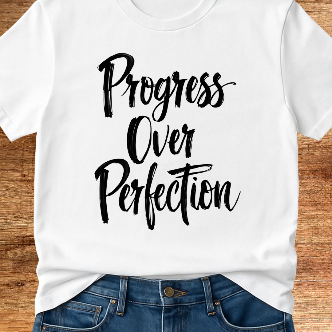 Progress over Perfection Teacher T-Shirt - teachngear