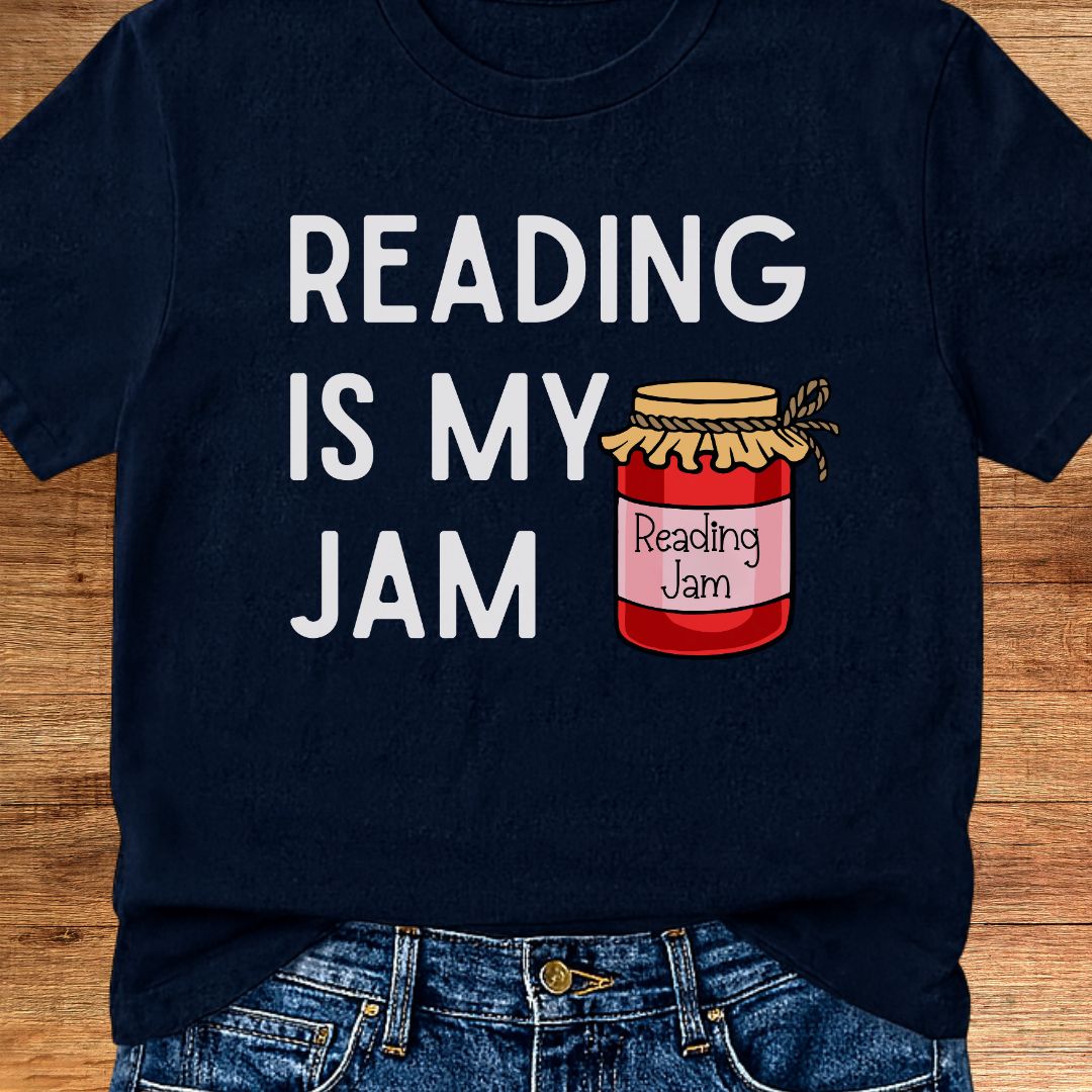 Reading is my Jam Teacher T-Shirt - teachngear