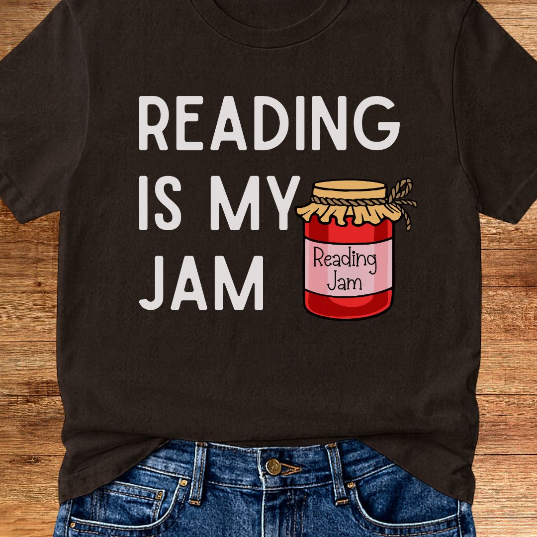 Reading is my Jam Teacher T-Shirt - teachngear