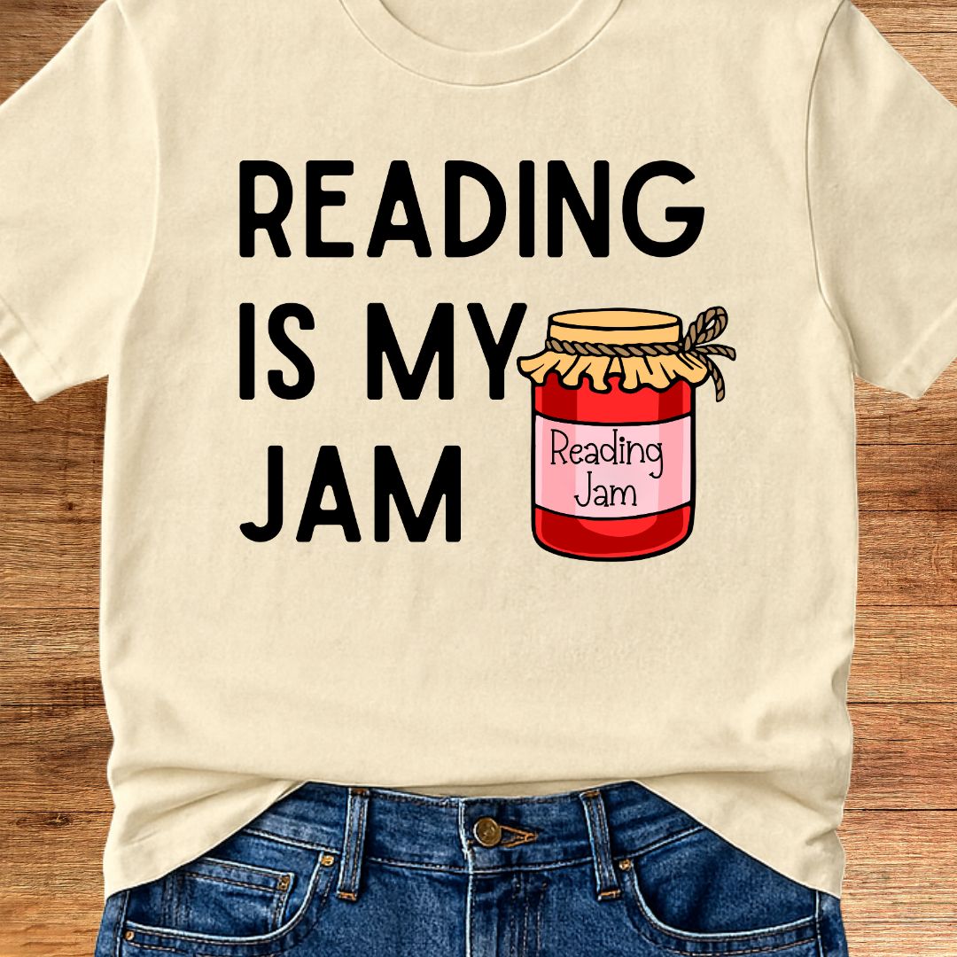 Reading is my Jam Teacher T-Shirt - teachngear