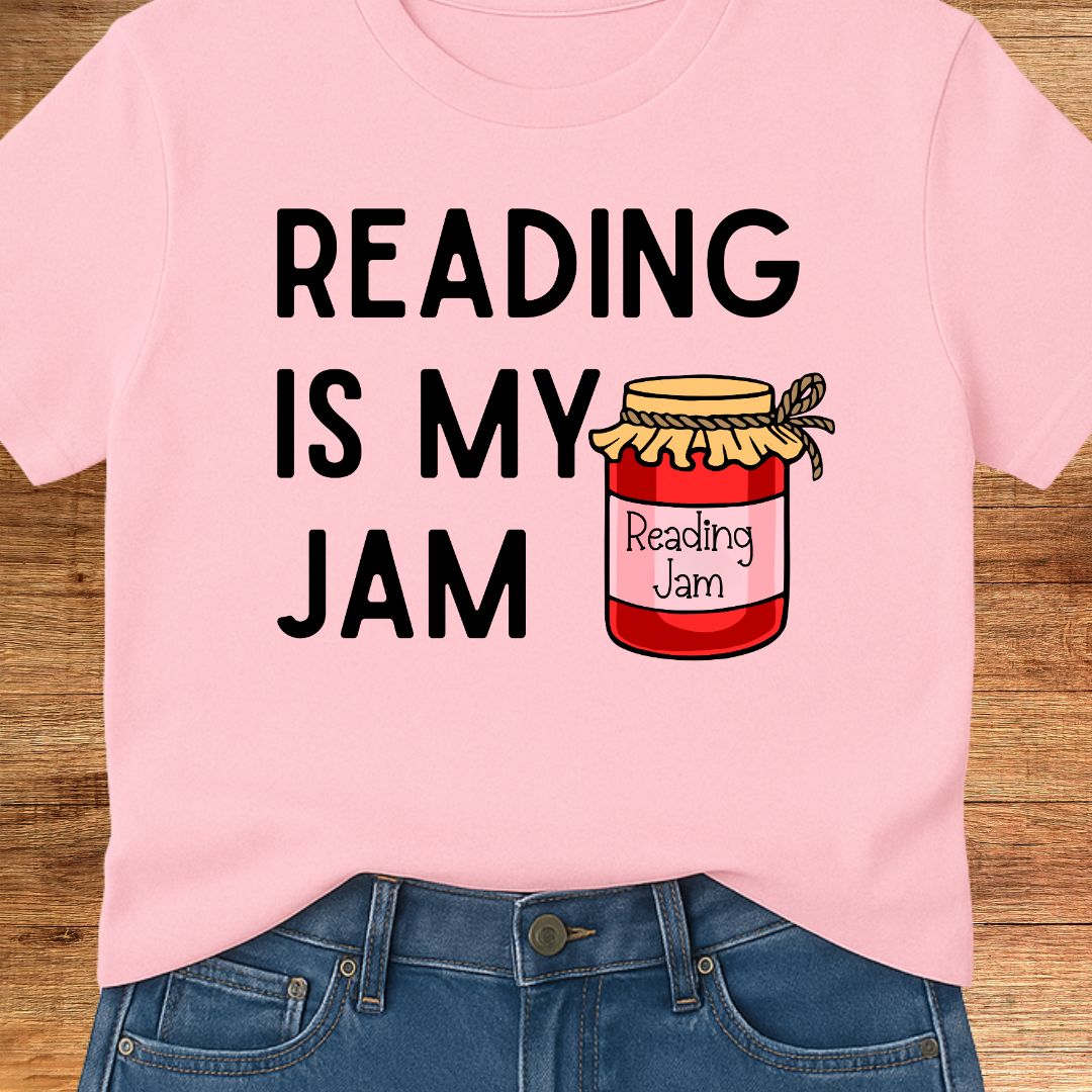 Reading is my Jam Teacher T-Shirt - teachngear