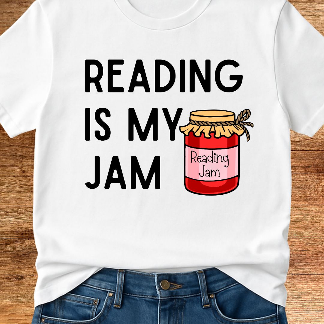 Reading is my Jam Teacher T-Shirt - teachngear