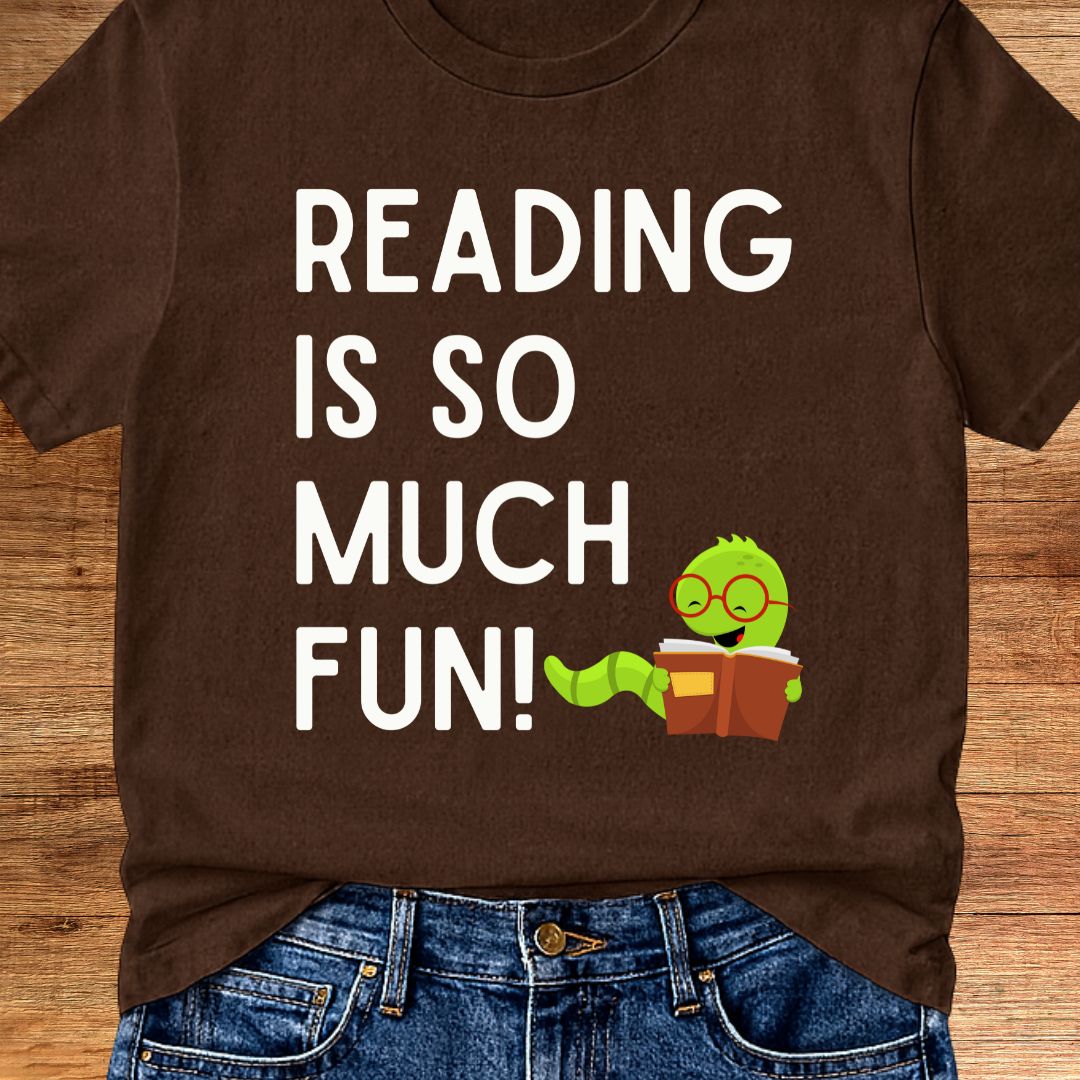 Reading is so much Fun Teacher T-Shirt - teachngear