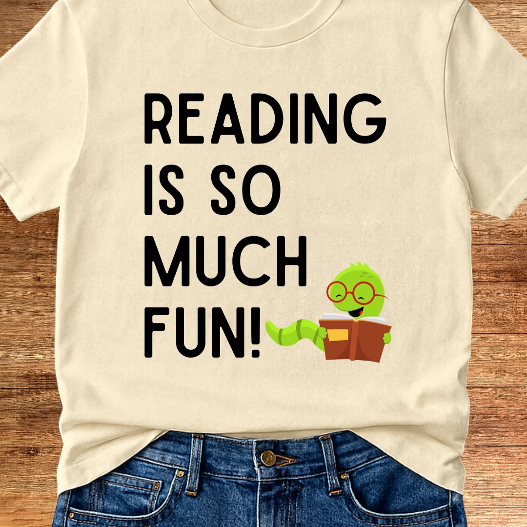 Reading is so much Fun Teacher T-Shirt - teachngear