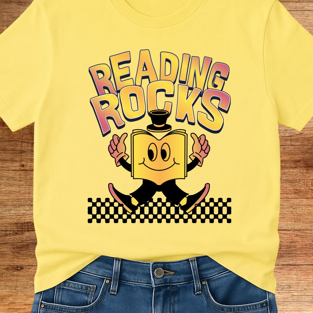 Reading Rocks Teacher T-Shirt - teachngear