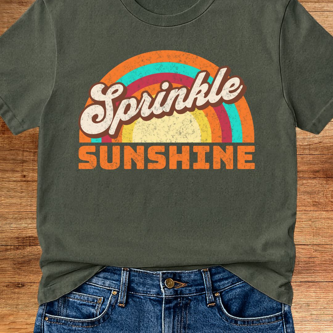 Retro Sprinkle Sunshine Teacher T-Shirt - teachngear