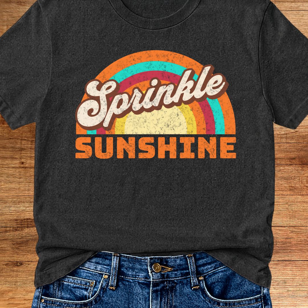 Retro Sprinkle Sunshine Teacher T-Shirt - teachngear