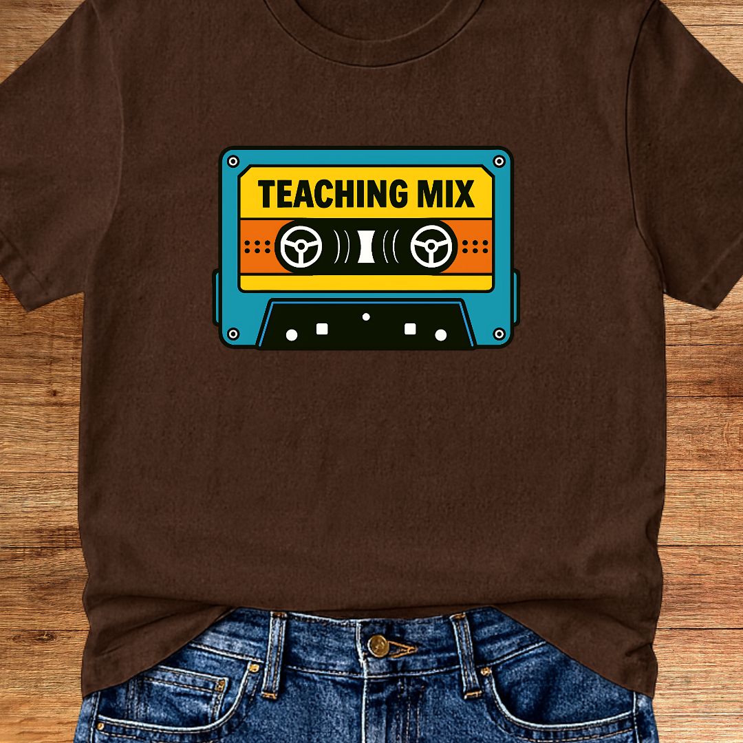 Retro Teacher Mix Teacher T-Shirt - teachngear