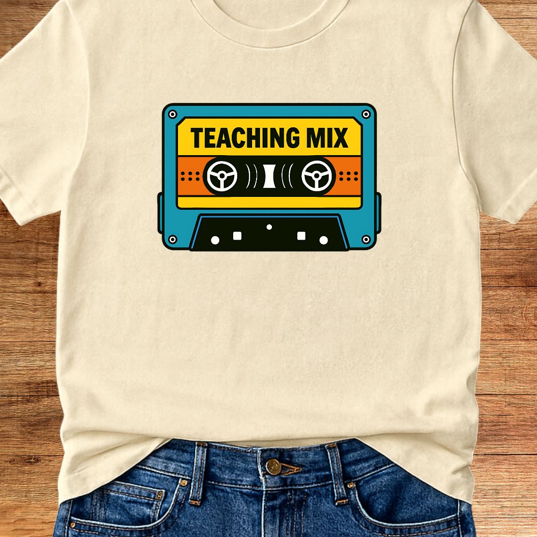 Retro Teacher Mix Teacher T-Shirt - teachngear