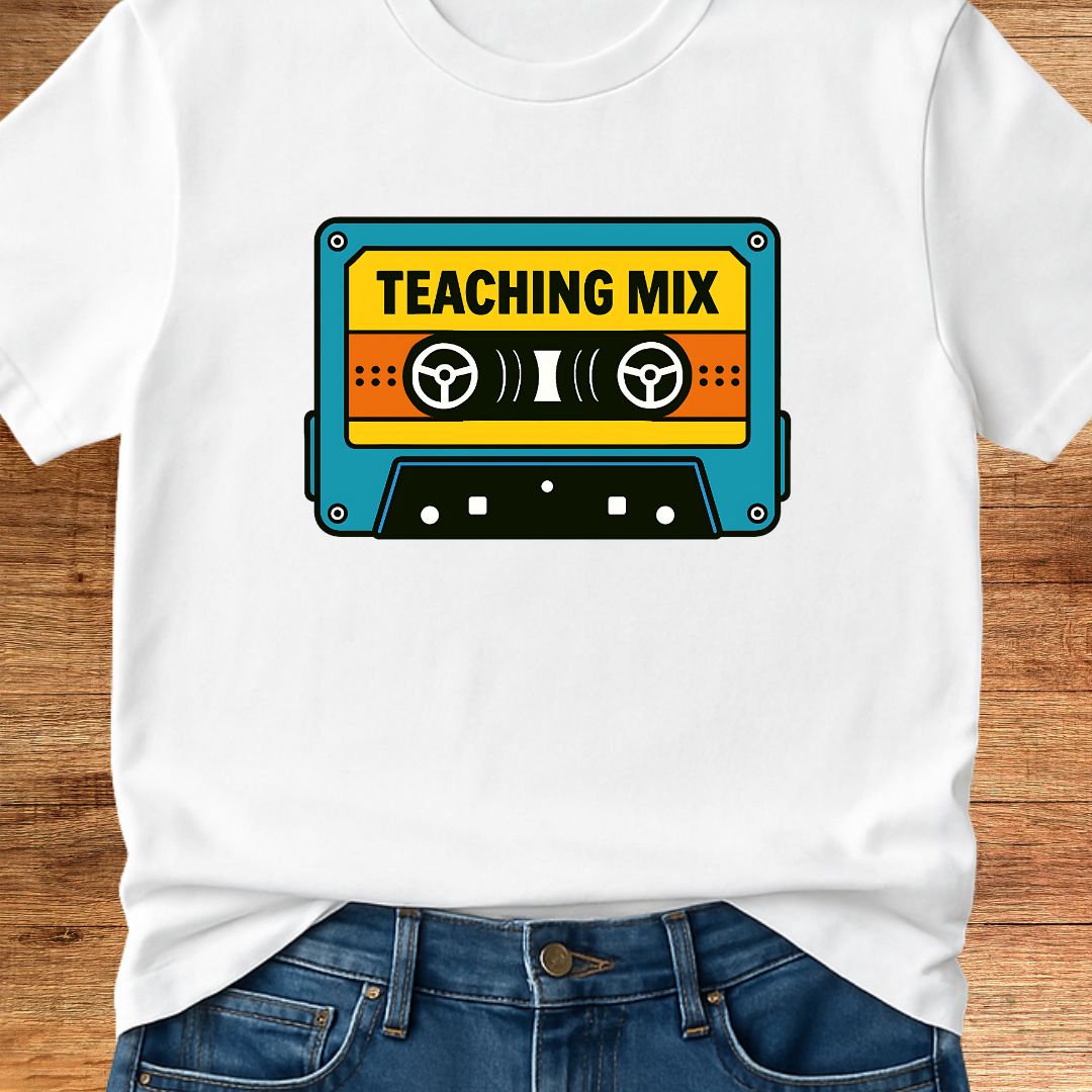 Retro Teacher Mix Teacher T-Shirt - teachngear