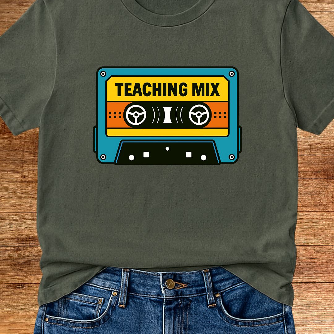 Retro Teacher Mix Teacher T-Shirt - teachngear
