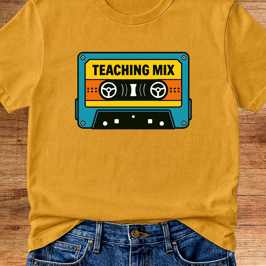 Retro Teacher Mix Teacher T-Shirt - teachngear