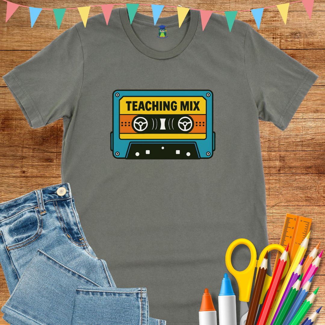 Retro Teacher Mix Teacher T-Shirt - teachngear