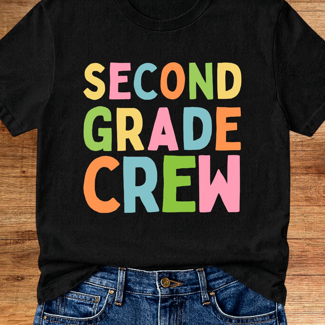 Second Grade Crew Teacher T-Shirt - teachngear