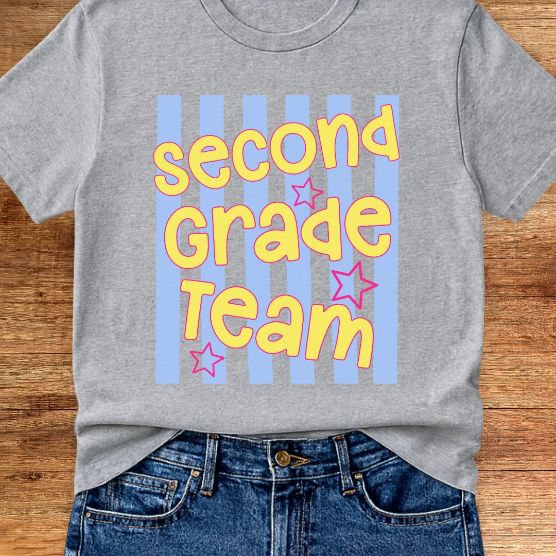 Second Grade Team Teacher T-Shirt - teachngear