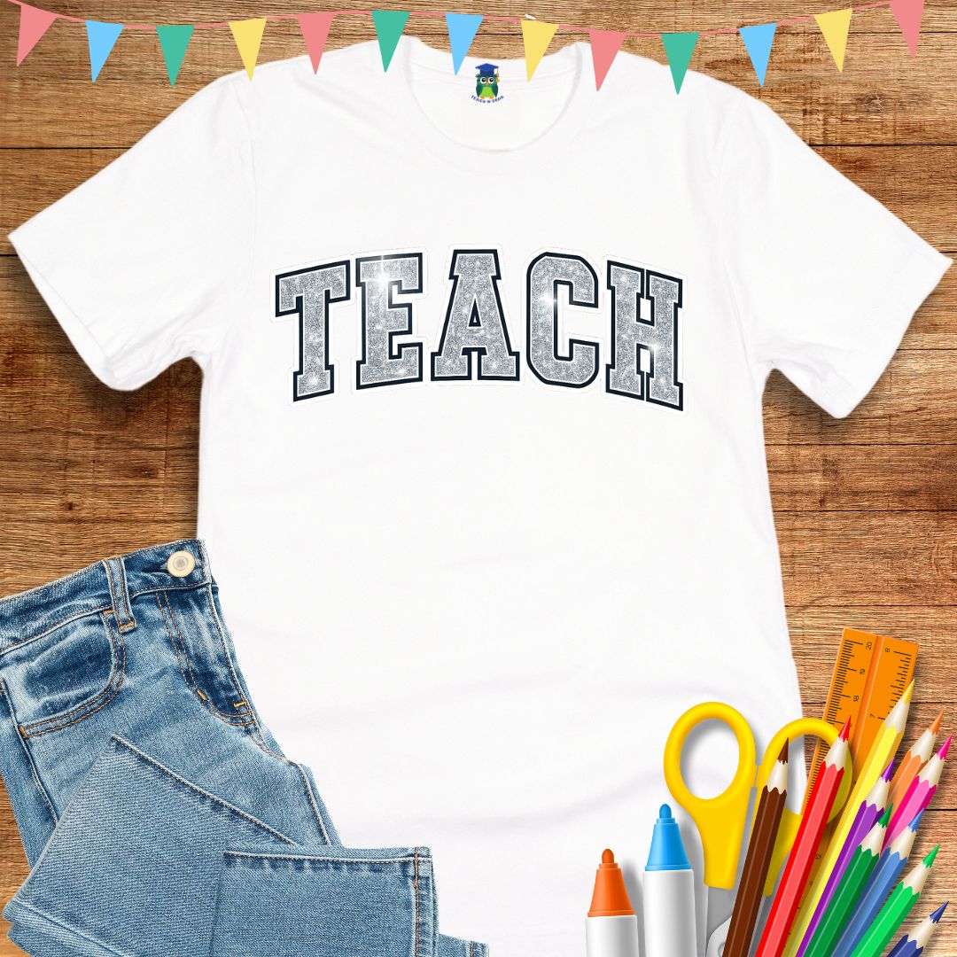 Shimmer Teach Teacher T-Shirt - teachngear