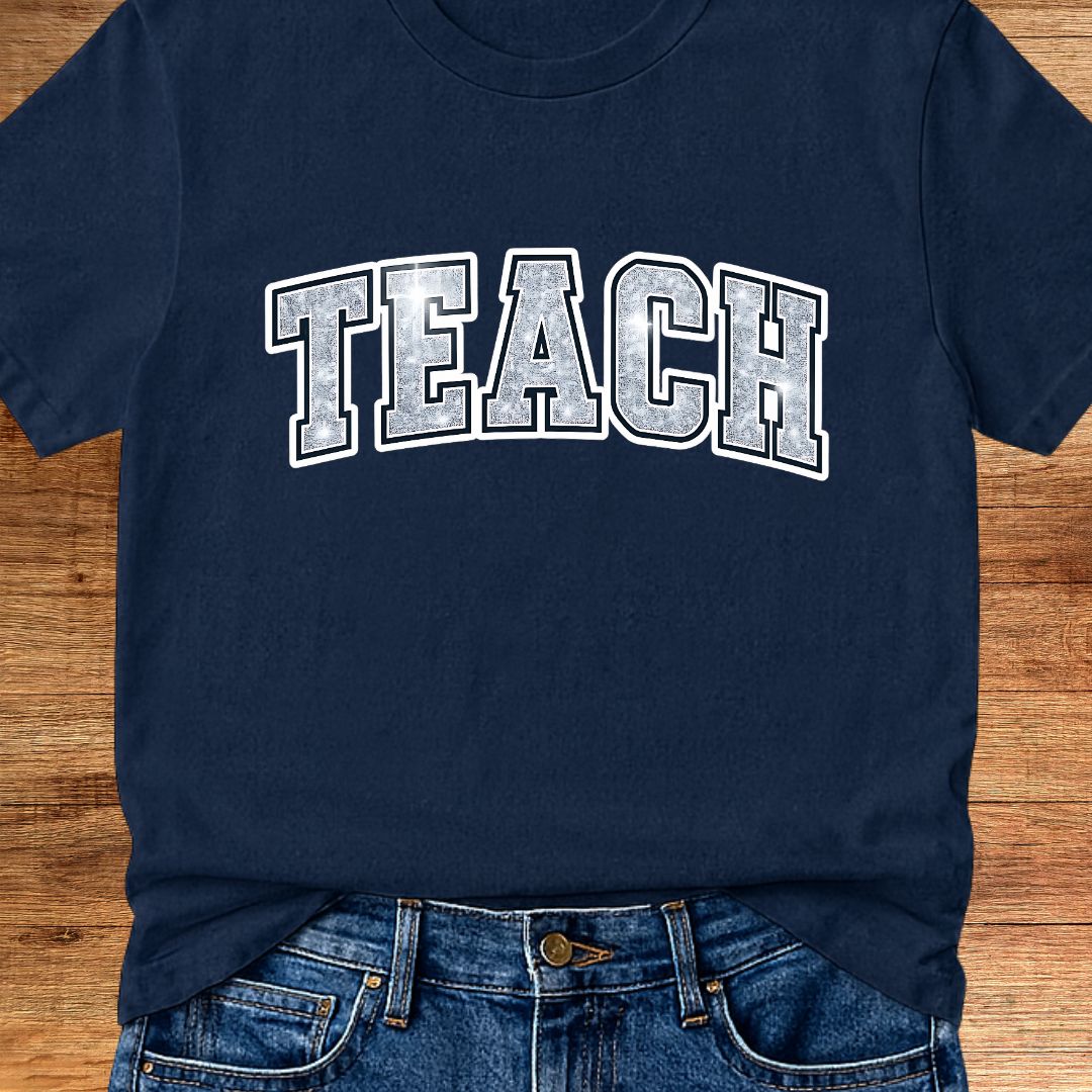 Shimmer Teach Teacher T-Shirt - teachngear