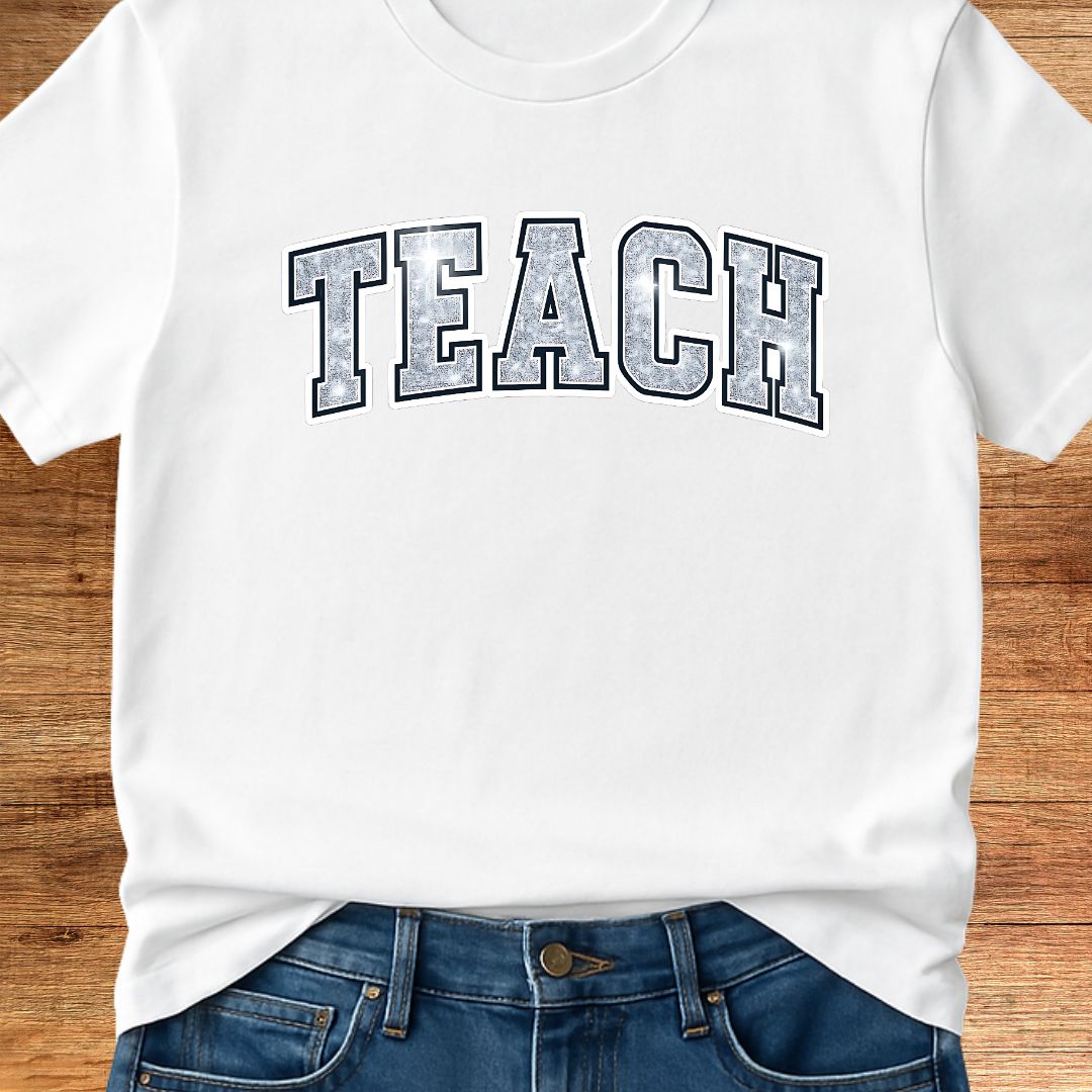 Shimmer Teach Teacher T-Shirt - teachngear