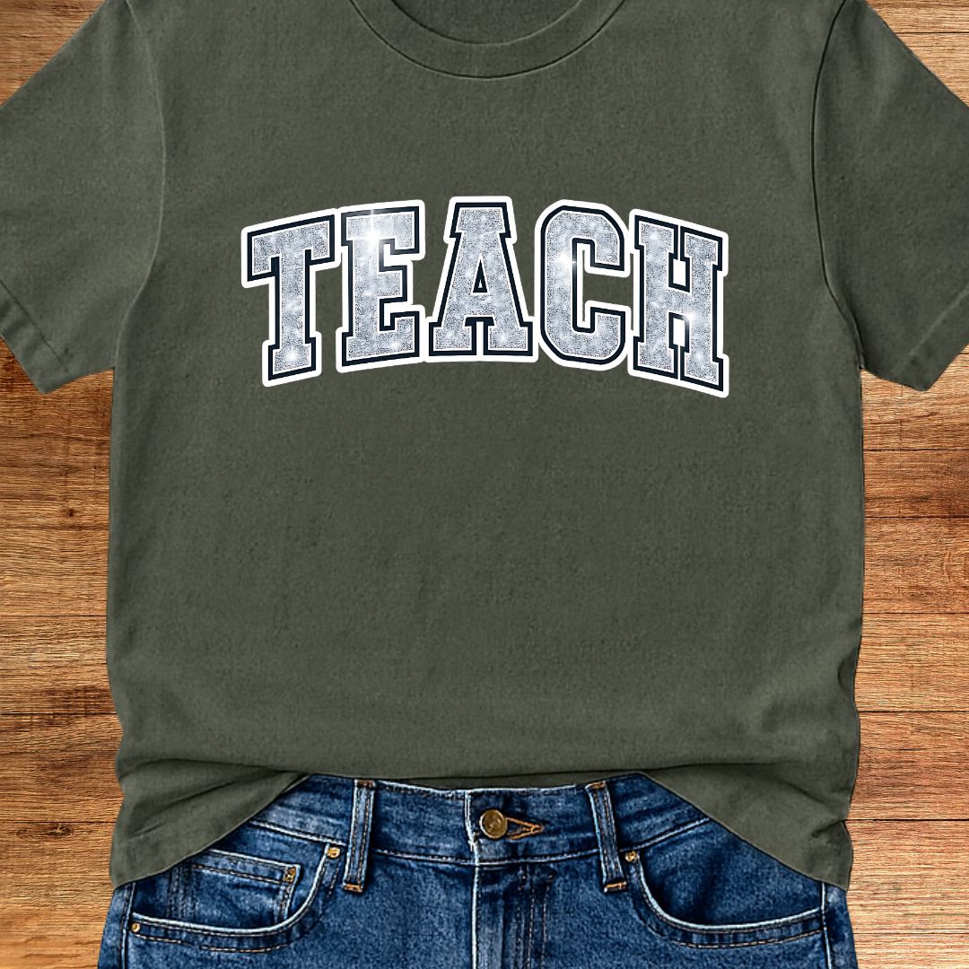 Shimmer Teach Teacher T-Shirt - teachngear