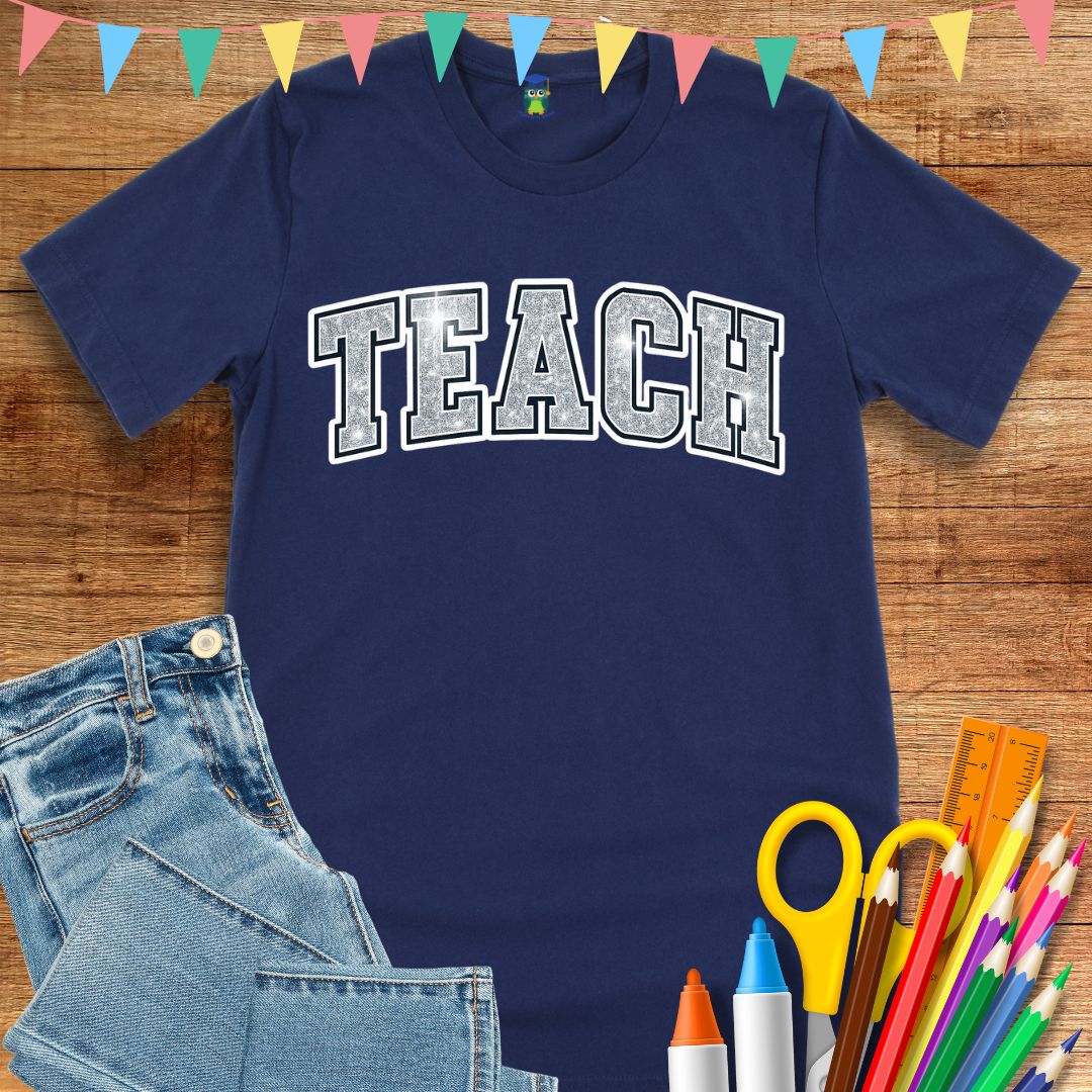 Shimmer Teach Teacher T-Shirt - teachngear