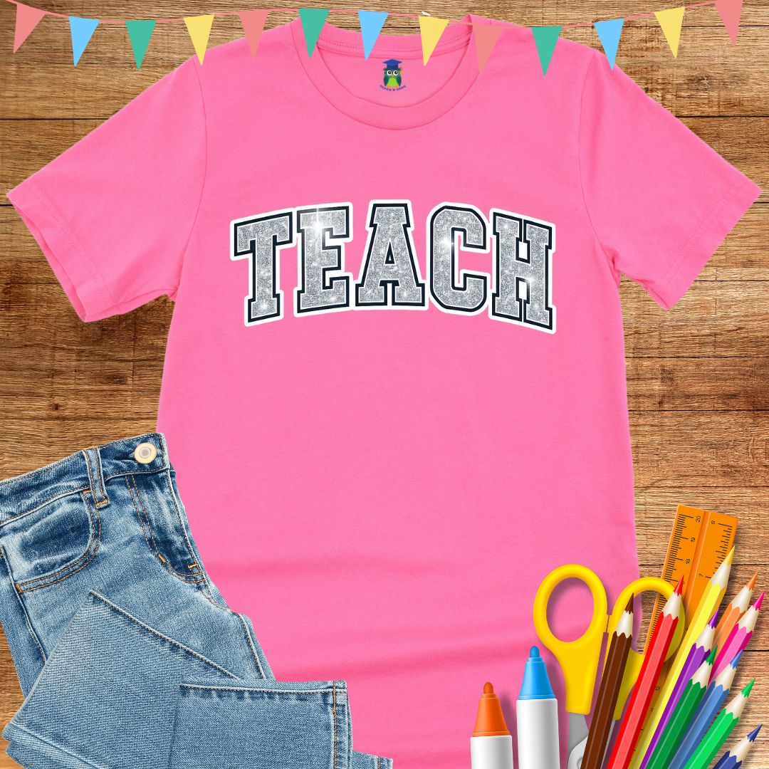 Shimmer Teach Teacher T-Shirt - teachngear