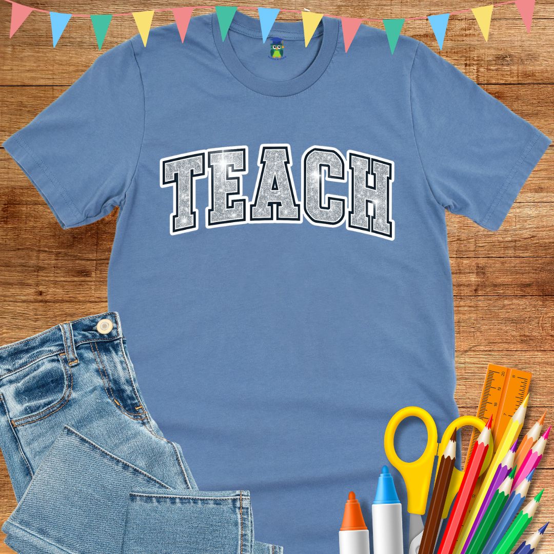 Shimmer Teach Teacher T-Shirt - teachngear