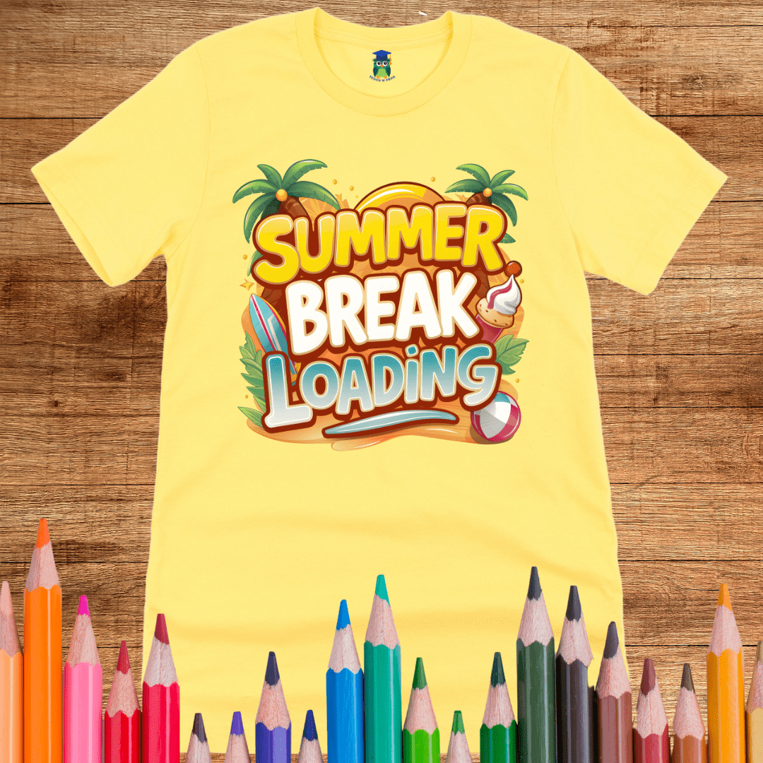Summer Break Loading Teacher Shirt - teachngear
