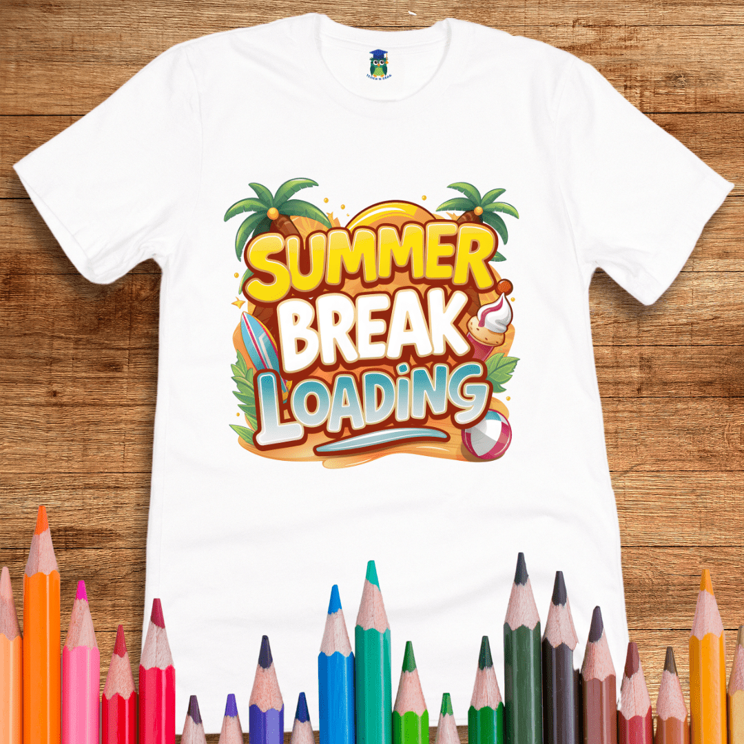 Summer Break Loading Teacher Shirt - teachngear