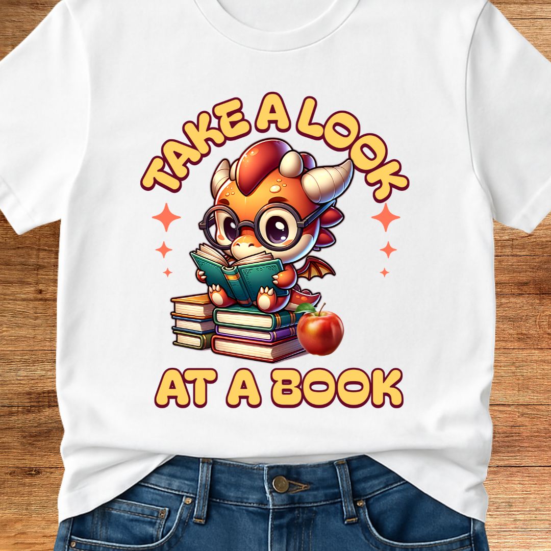 Take a Look at a Book Teacher T-Shirt - teachngear